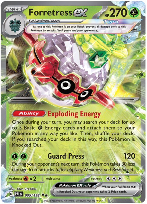 Forretress EX - Paldea Evolved