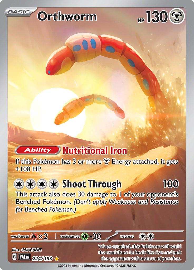 Orthworm Illustration - Paldea Evolved