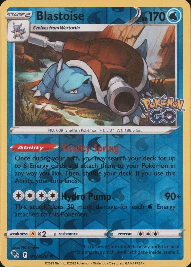 Blastoise Reverse Holografico - Pokemon GO