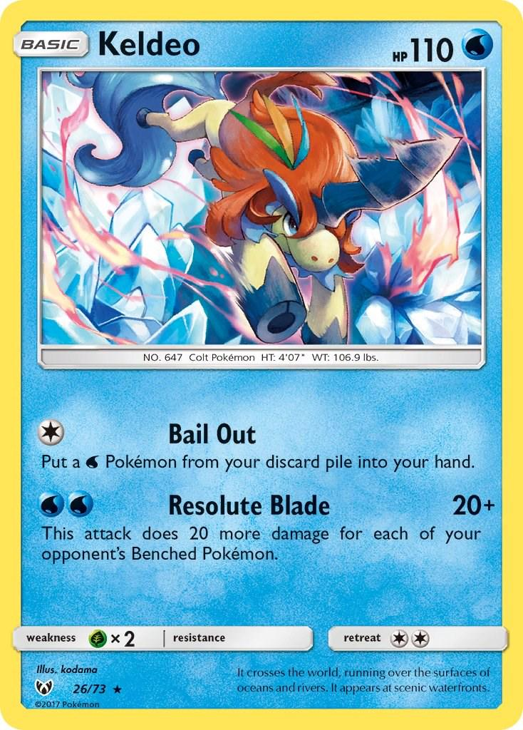 Keldeo Holografico - Shining Legends