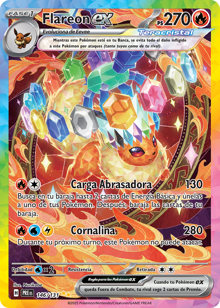 Flareon EX Special Illustration - Evoluciones Prismaticas