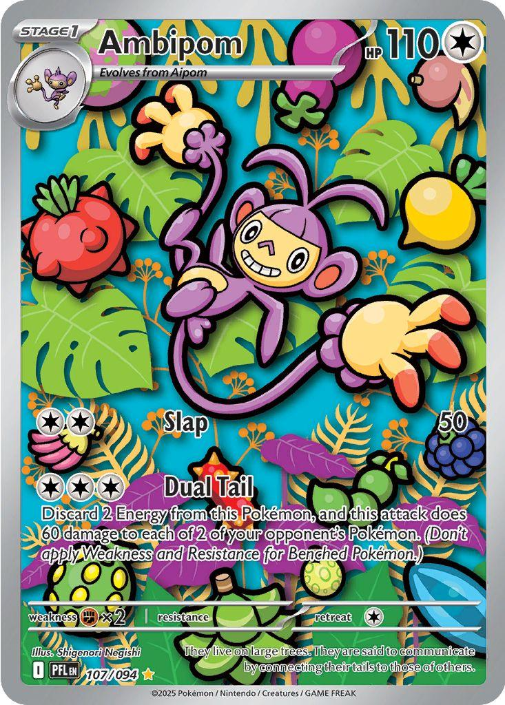 Ambipom Illustration - Phantasmal Flames