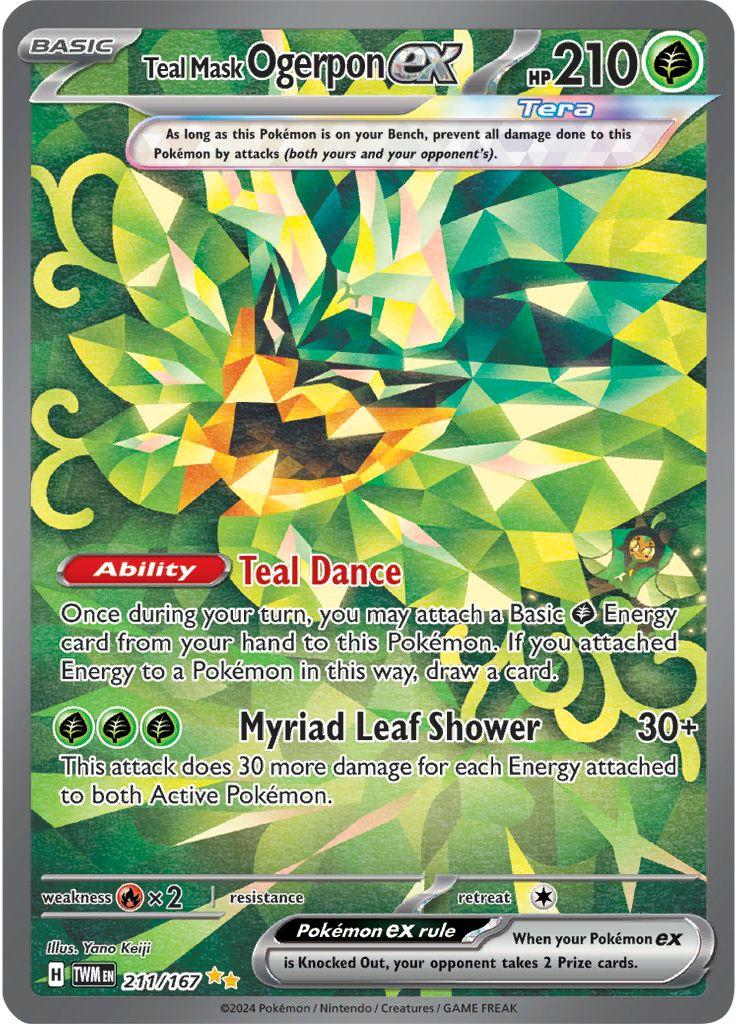 Teal Mask Ogerpon EX Special Illustration - Twilight Masquerade