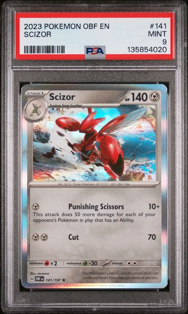 Scizor Holografico Obsidian Flames - PSA 9