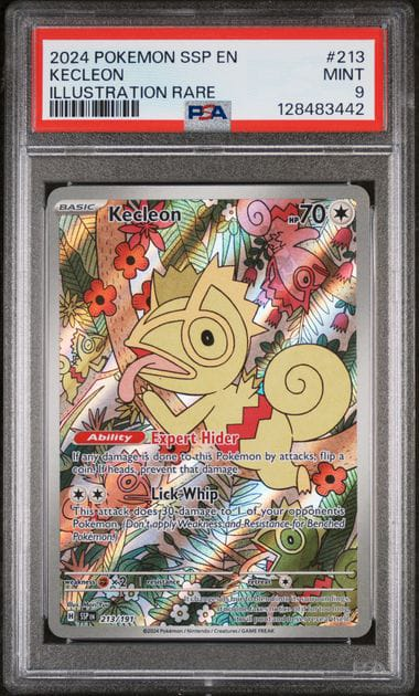 Kecleon Illustration Surging Sparks - PSA 9