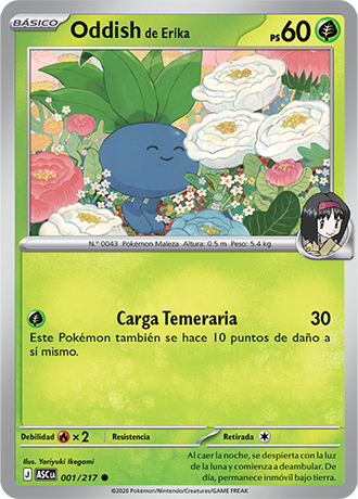 Oddish de Erika - Ascenso Heroico