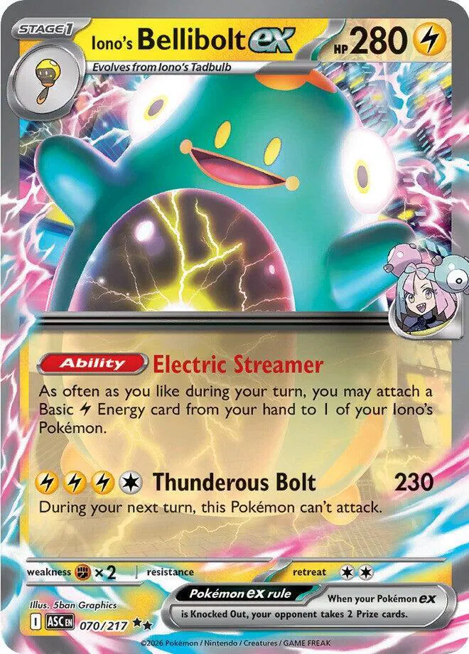 Iono's Bellibolt EX - Ascended Heros