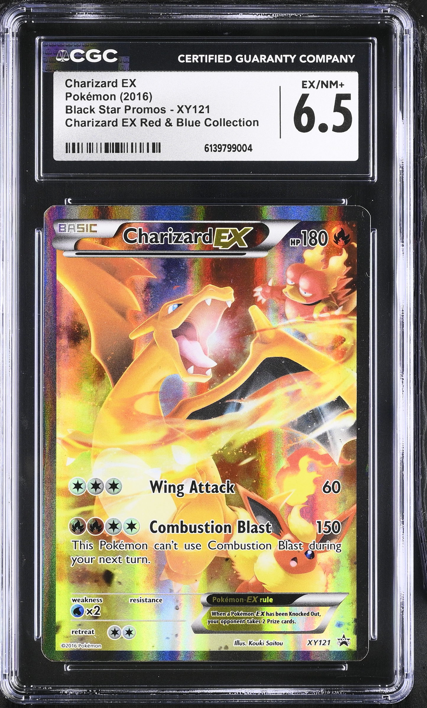 Charizard EX Red & Blue Collection Promo - CGC 6.5