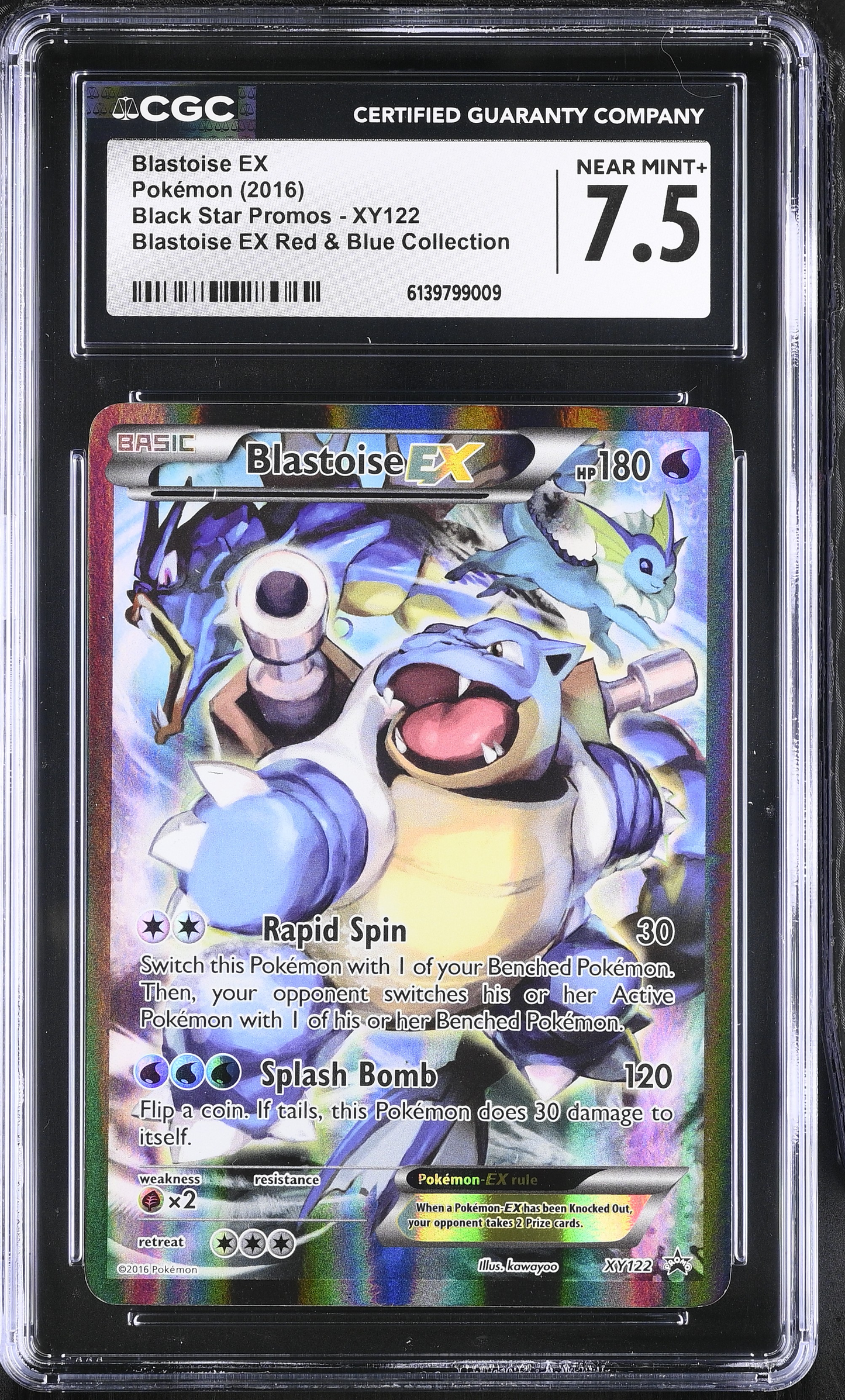 Blastoise EX Red & Blue Collection Promo - CGC 7.5