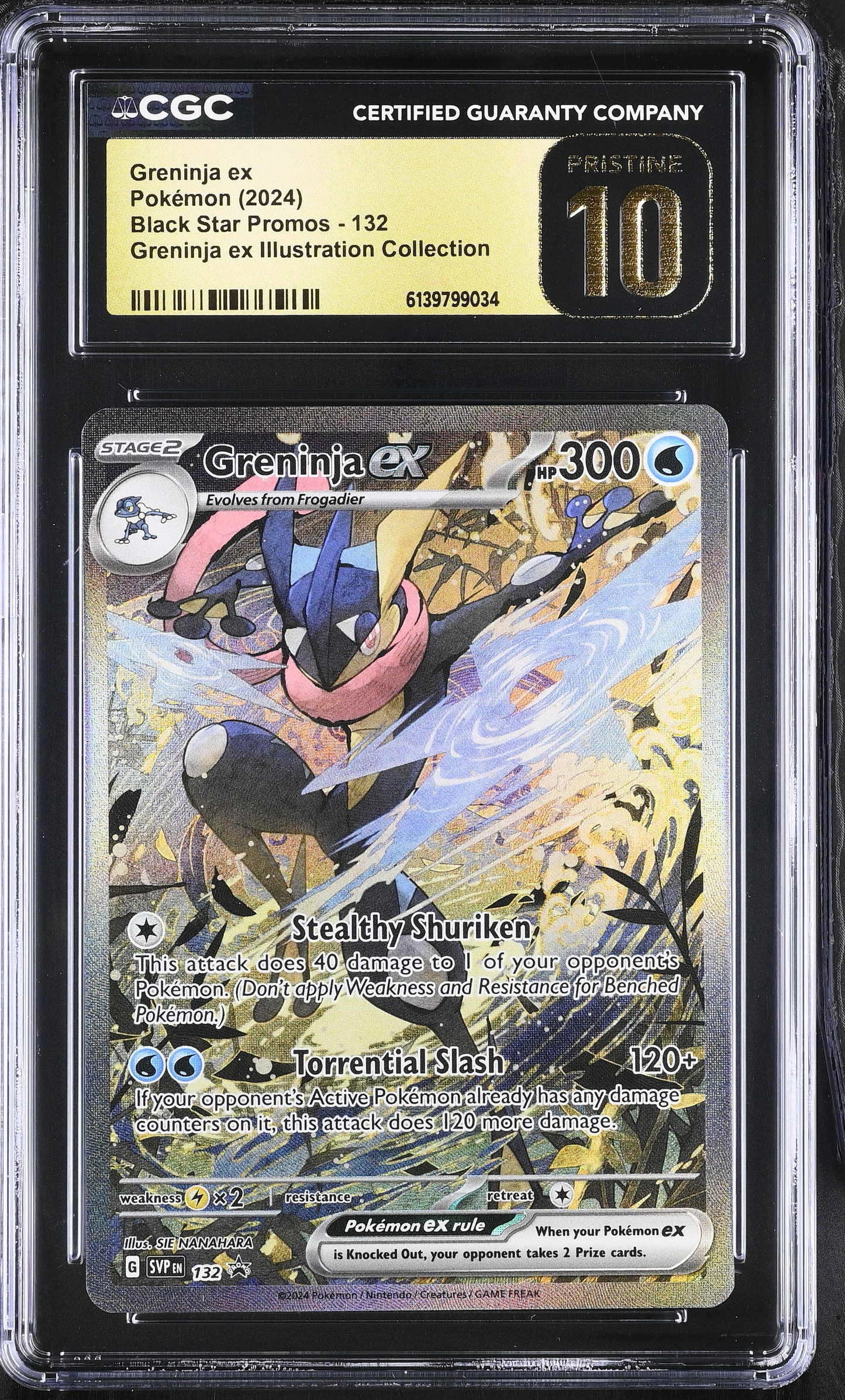 Greninja EX Special Illustration Promo - CGC PRISTINE 10