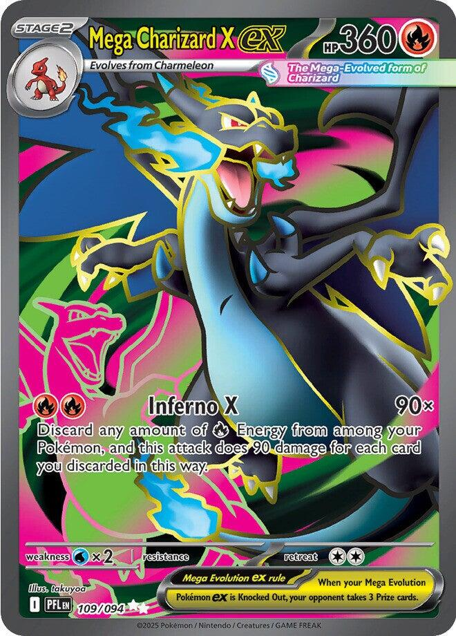 Mega Charizard X EX Full Art - Phantasmal Flames