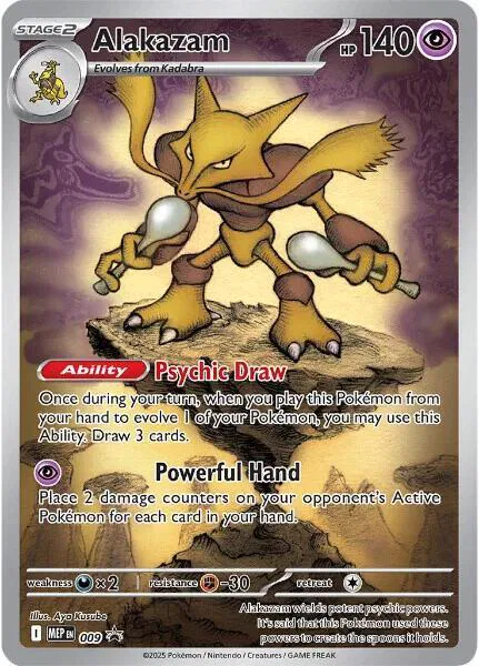 Alakazam Illustration - Mega Evolution Promo