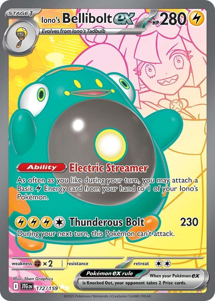 Iono's Bellibolt EX Full Art - Journey Together