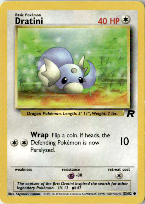 Dratini Unlimited Common Team Rocket 53/82 LP