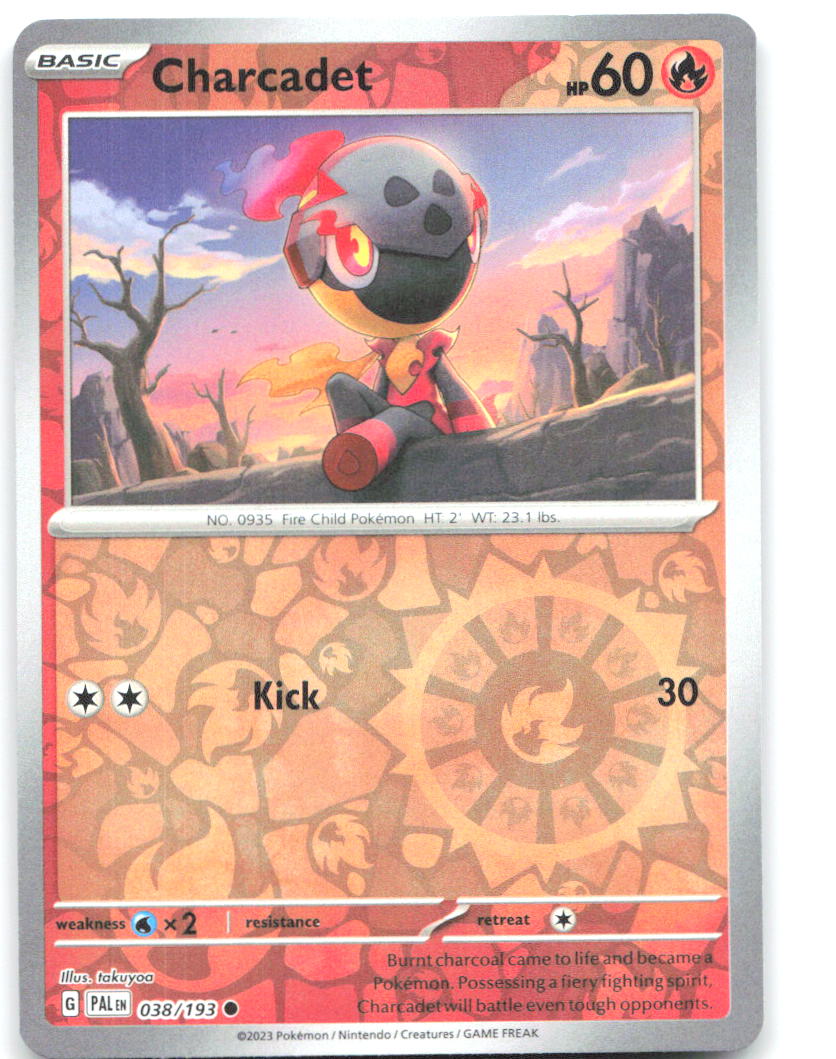 Charcadet Reverse Holo Common SV02: Paldea Evolved 038/193 NM