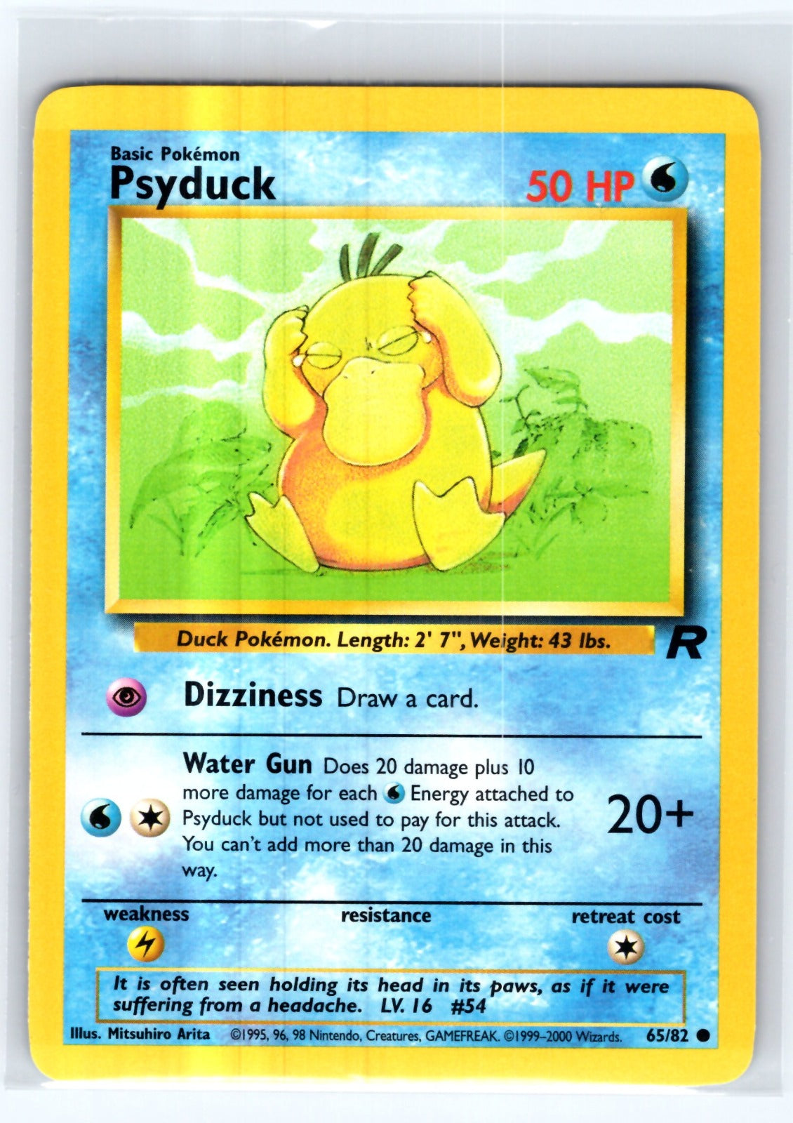 Psyduck Unlimited Common Team Rocket 65/82 HP