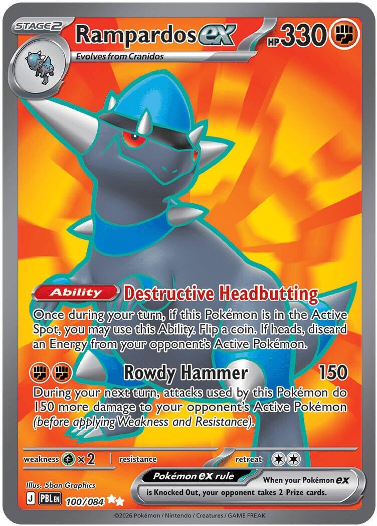 Rampardos EX Full Art - Pitch Black