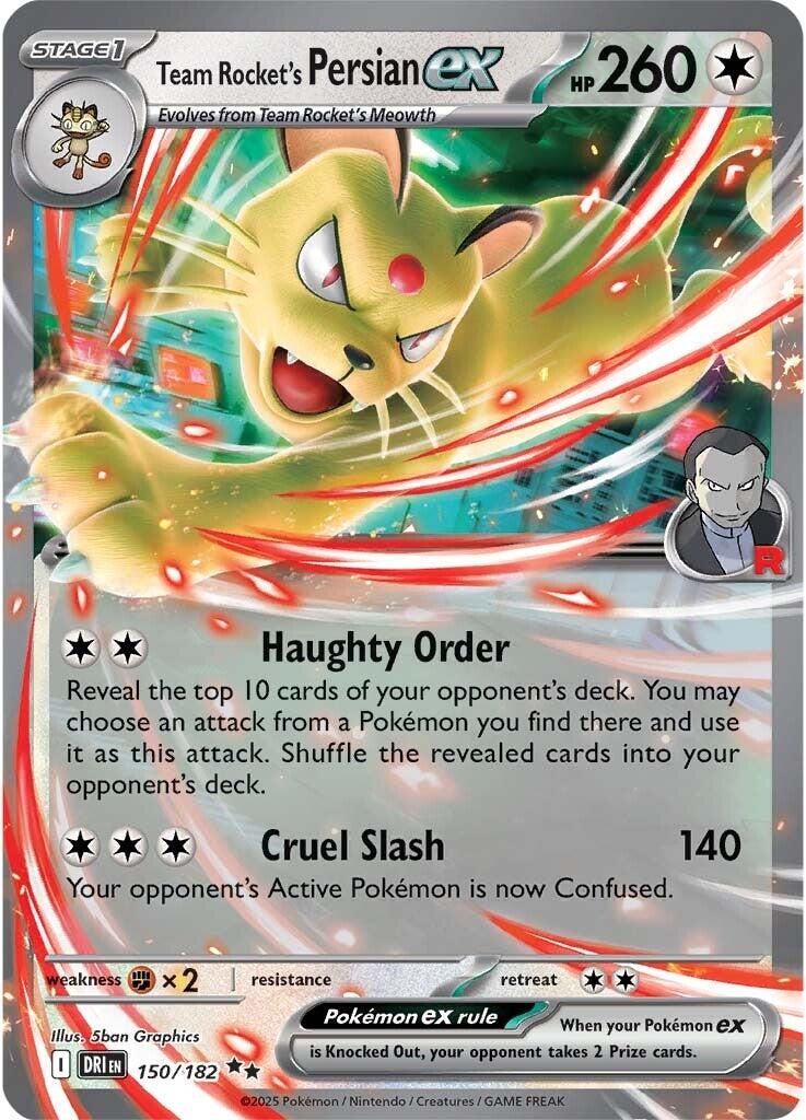 Team Rocket's Persian EX - Destined Rivals