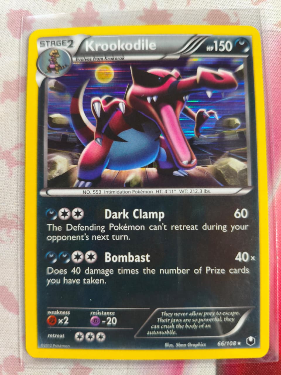 Krookodile Holo Holo Rare Dark Explorers 66/108 NM