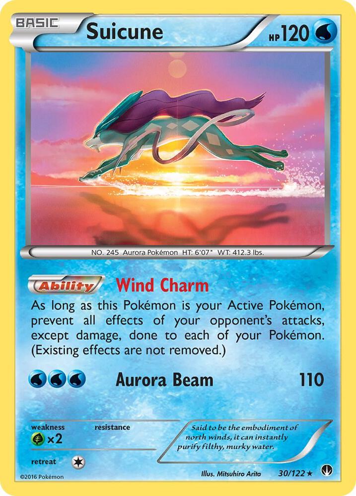 Suicune Holo Rare XY - BREAKpoint 30/122 MP