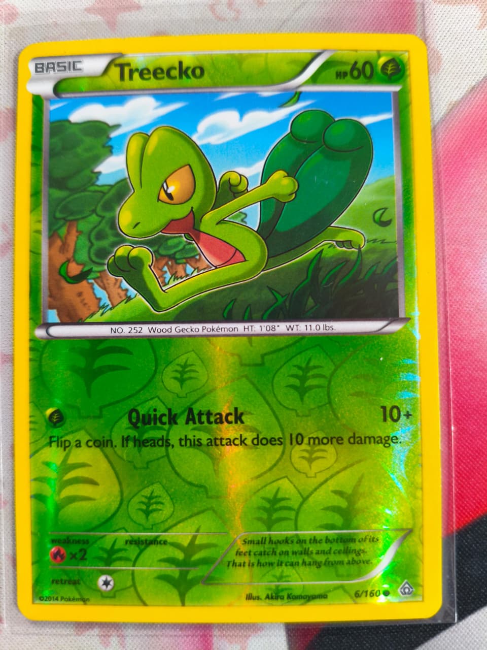 Treecko Reverse Holo Common XY - Primal Clash 6/160 NM