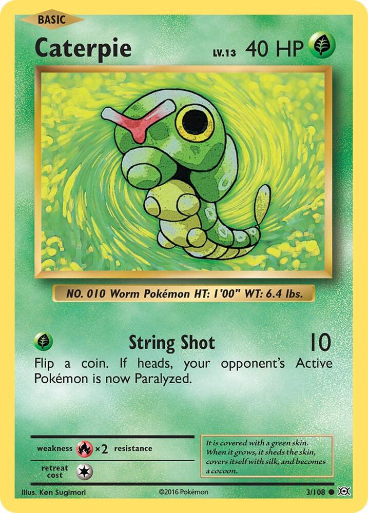 Caterpie Common XY - Evolutions 3/108 NM