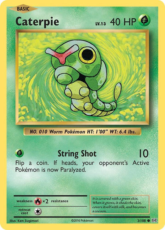 Caterpie Common XY - Evolutions 3/108 NM