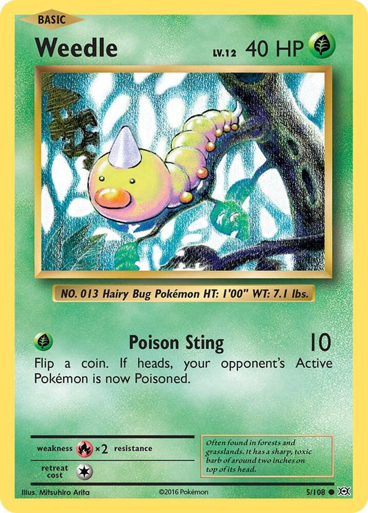 Weedle Common XY - Evolutions 5/108 LP