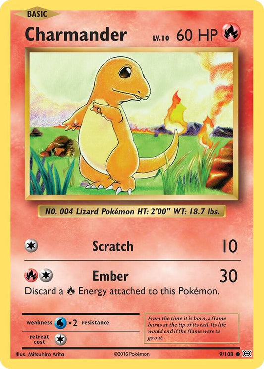 Charmander Common XY - Evolutions 9/108 LP