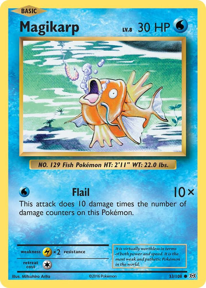Magikarp Common XY - Evolutions 33/108 LP