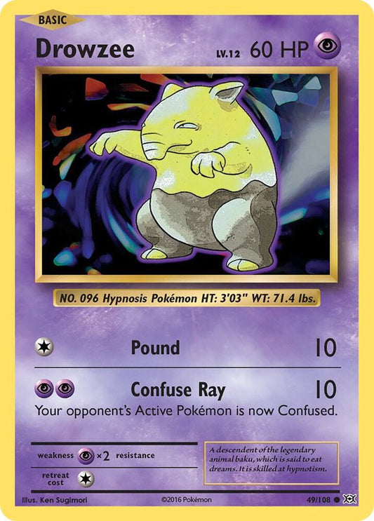 Drowzee Common XY - Evolutions 49/108 LP