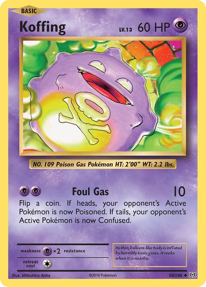 Koffing Uncommon XY - Evolutions 50/108 LP