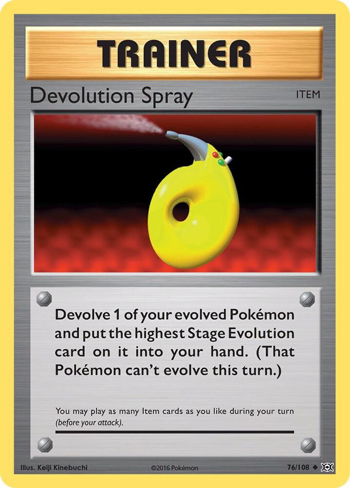 Devolution Spray Uncommon XY - Evolutions 76/108 NM
