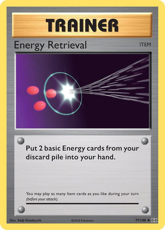 Energy Retrieval Uncommon XY - Evolutions 77/108 NM