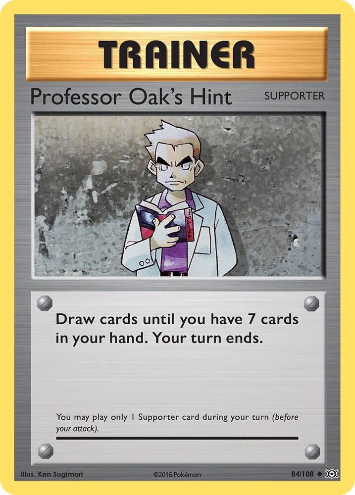 Professor Oak's Hint Uncommon XY - Evolutions 84/108 NM