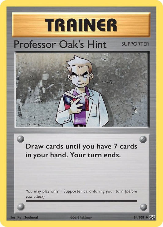 Professor Oak's Hint Uncommon XY - Evolutions 84/108 NM
