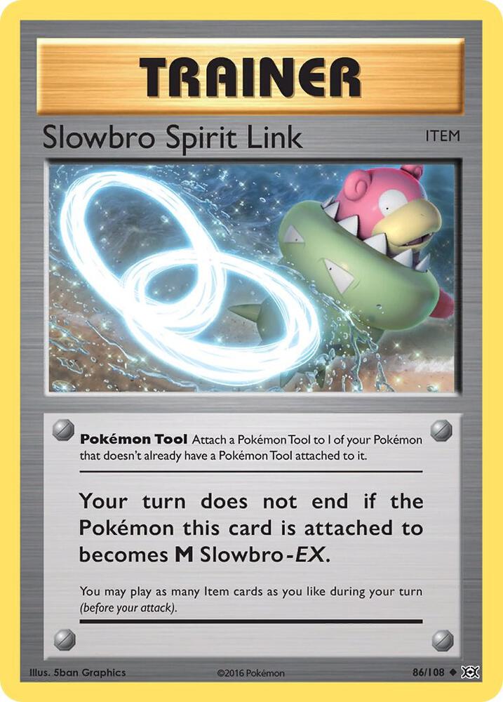 Slowbro Spirit Link Uncommon XY - Evolutions 86/108 LP