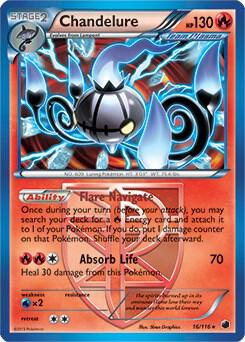 Chandelure (BW Plasma Freeze) Rare Deck Exclusives 016/116 NM