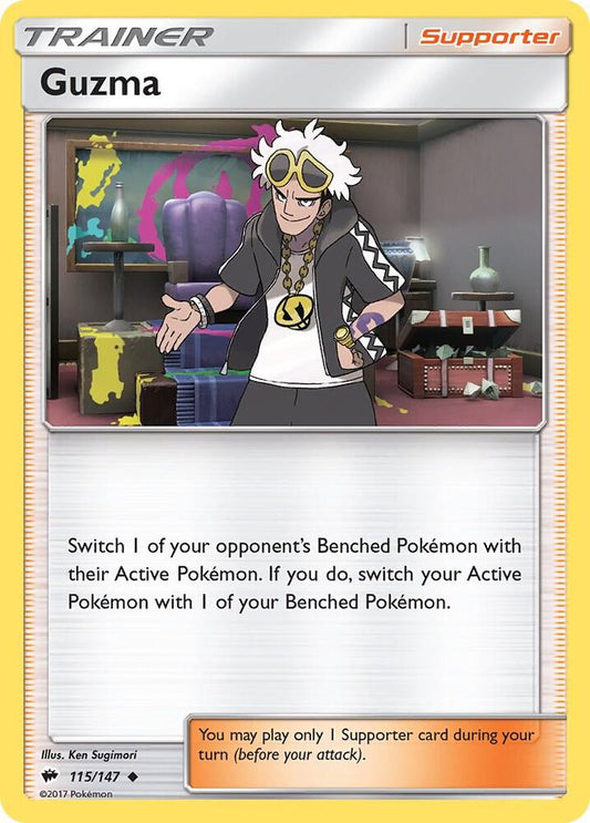 Guzma Uncommon SM - Burning Shadows 115/147 LP