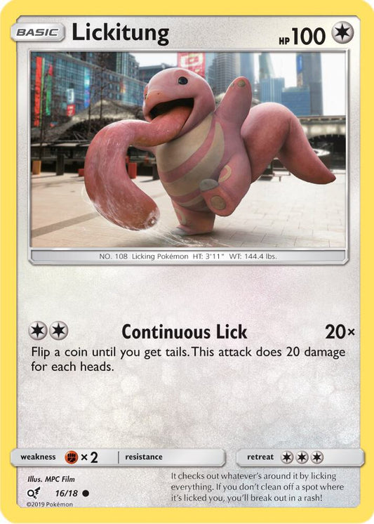 Lickitung (Holo Common) Holo Common Detective Pikachu 16/18 LP