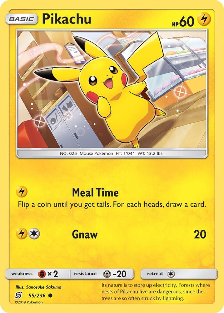 Pikachu (55) Common SM - Unified Minds 55/236 NM