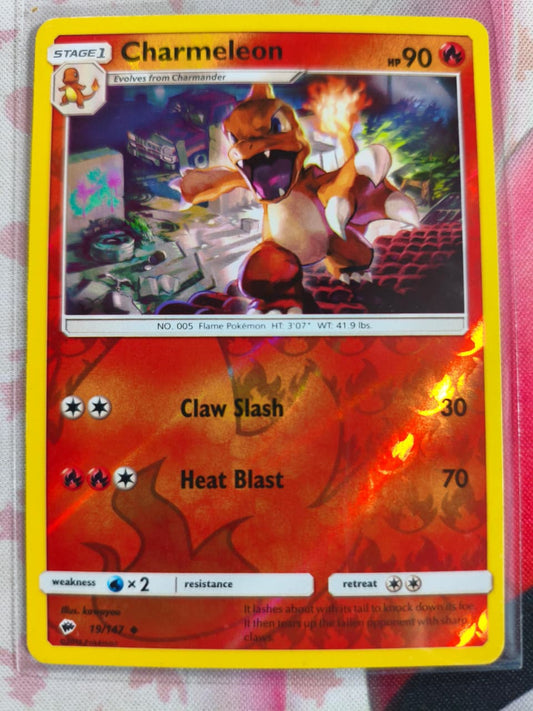 Charmeleon Reverse Holo Uncommon SM - Burning Shadows 19/147 NM