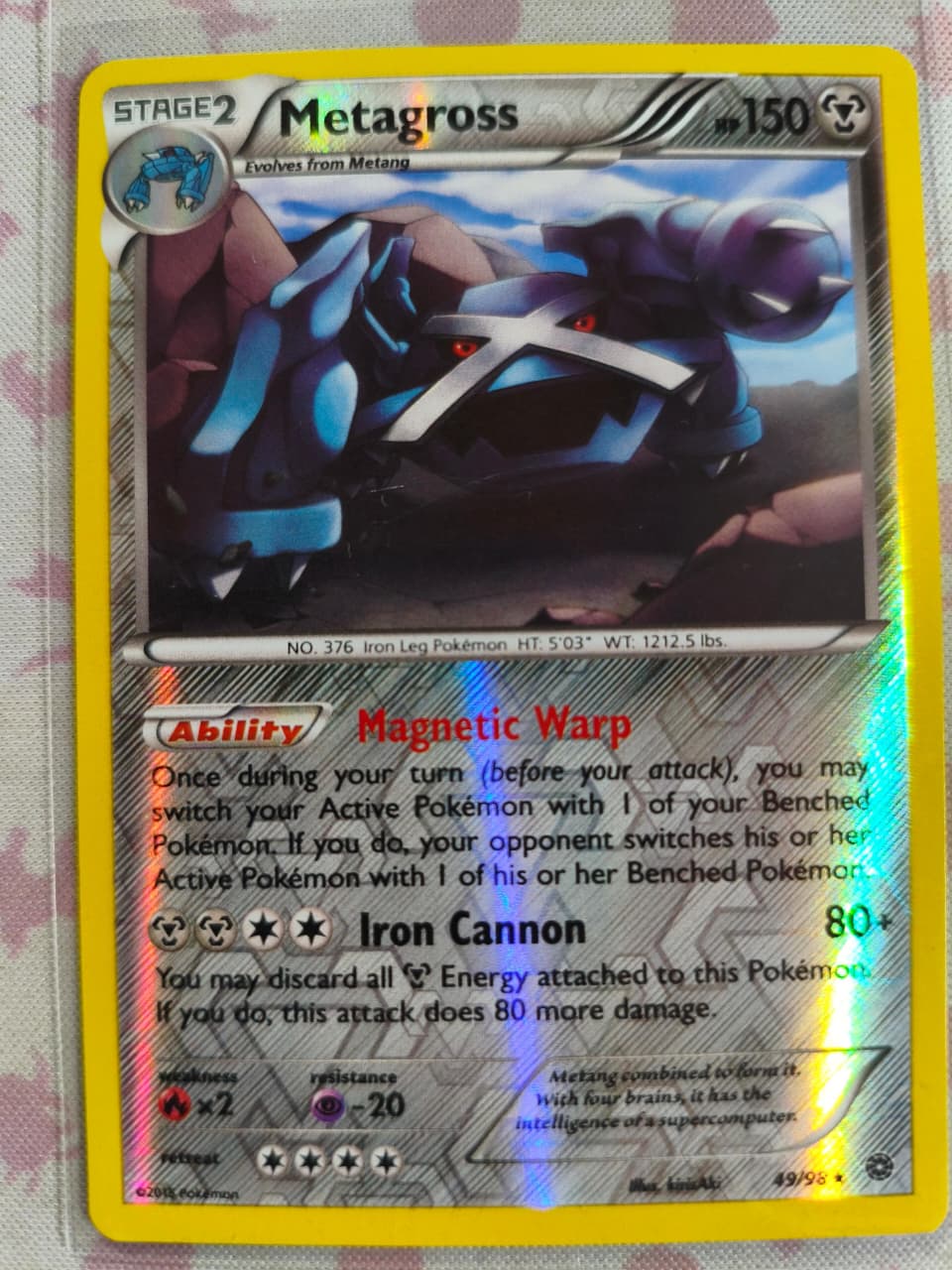 Metagross (49) Reverse Holo Rare XY - Ancient Origins 49/98 NM