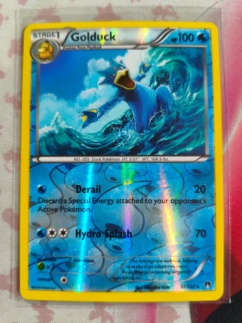 Golduck Reverse Holo Rare XY - BREAKpoint 17/122 NM