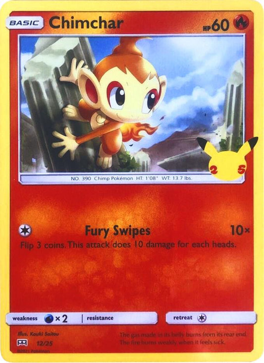 Chimchar Promo McDonald's 25th Anniversary Promos 012/025 LP