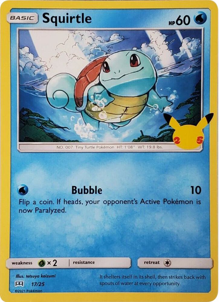 Squirtle Promo McDonald's 25th Anniversary Promos 017/025 LP