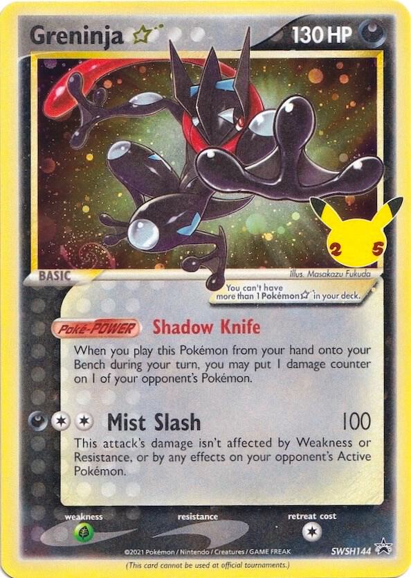 Greninja Star Holo Promo SWSH: Sword & Shield Promo Cards SWSH144 LP