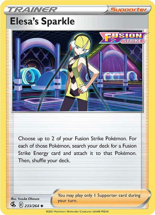 Elesa's Sparkle Uncommon SWSH08: Fusion Strike 233/264 NM