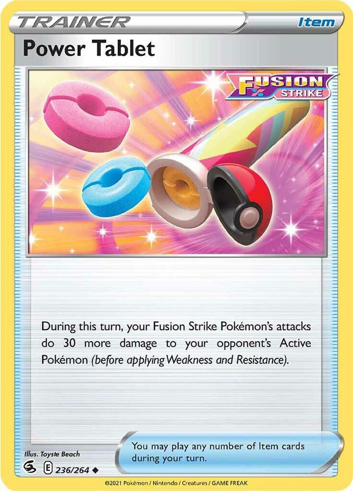 Power Tablet Uncommon SWSH08: Fusion Strike 236/264 NM