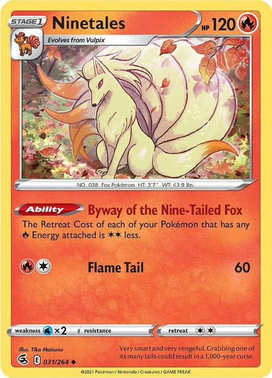 Ninetales (31) Uncommon SWSH08: Fusion Strike 031/264 NM